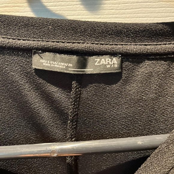 Zara Black Blouse with Pearls - Picture 2 of 4